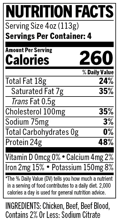 12 x 1 lb Crossover Blends Chicken & Beef Bricks